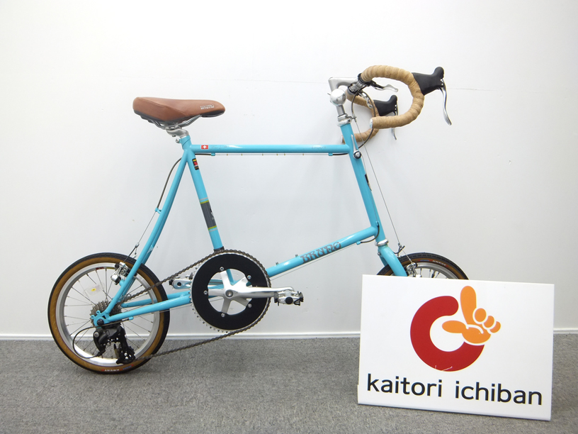 美品 BRUNO ブルーノ Luzwrn Minivelo 16 road ミニベロ ブルー